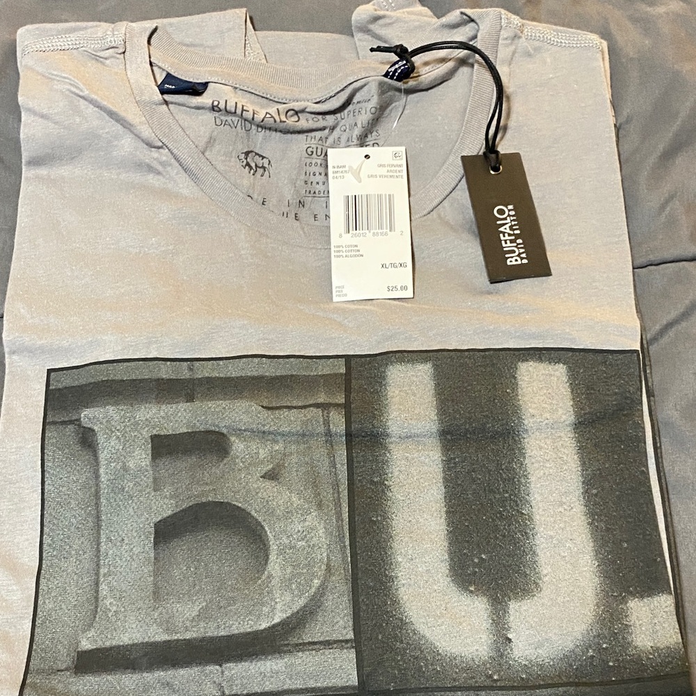 Buffalo David Bitton Light Gray Kids Tee